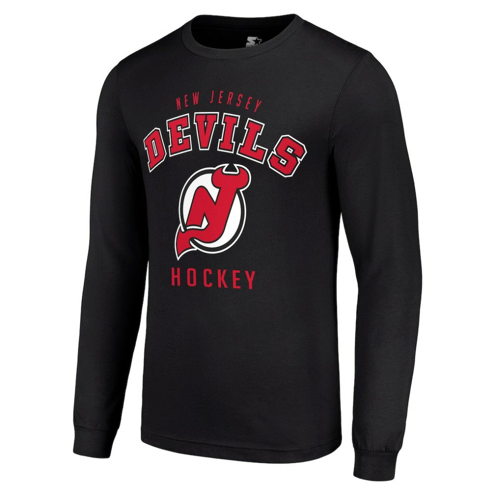 New Jersey Devils Starter Logo Long Sleeve T-Shirt For Sale