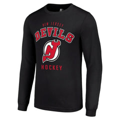 New Jersey Devils Starter Logo Long Sleeve T-Shirt For Sale