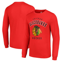 Chicago Blackhawks Starter Logo Long Sleeve T-Shirt Sale