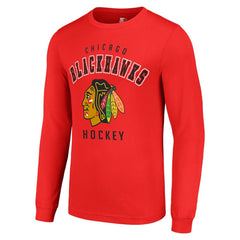 Chicago Blackhawks Starter Logo Long Sleeve T-Shirt Sale