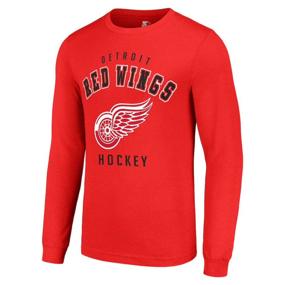 Detroit Red Wings Starter Logo Long Sleeve T-Shirt On Sale