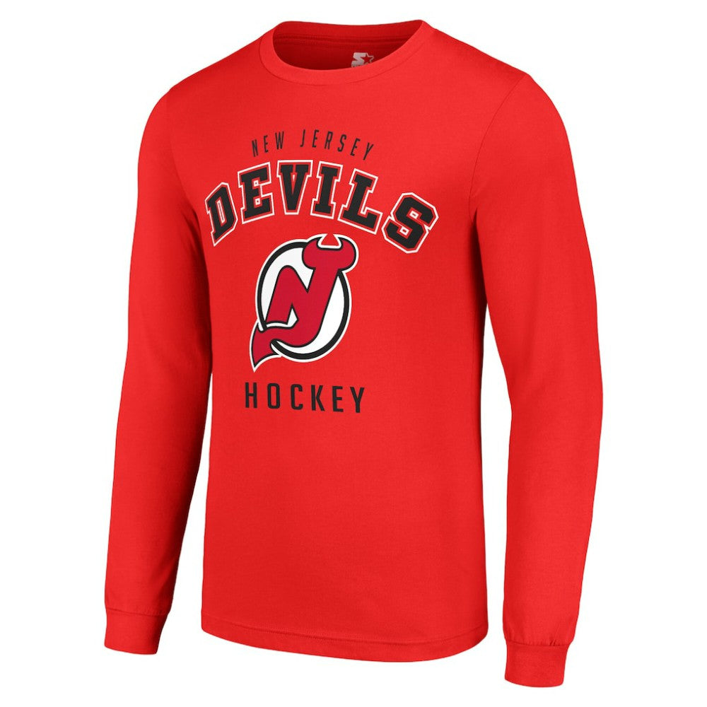 New Jersey Devils Starter Logo Long Sleeve T-Shirt For Sale