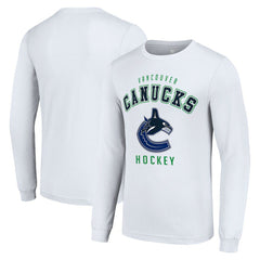 Vancouver Canucks Starter Logo Long Sleeve T-Shirt Discount