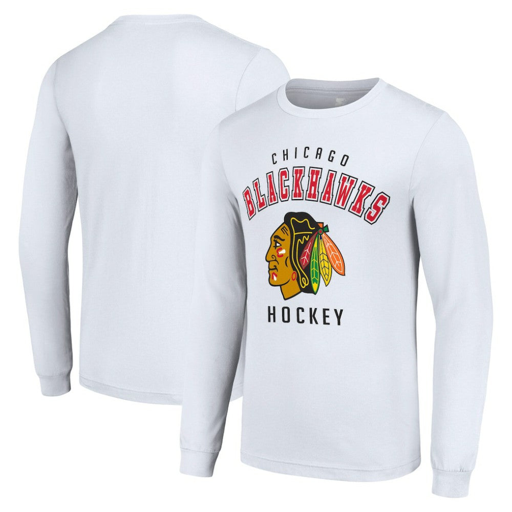 Chicago Blackhawks Starter Logo Long Sleeve T-Shirt On Sale