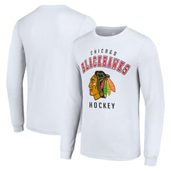 Chicago Blackhawks Starter Logo Long Sleeve T-Shirt On Sale