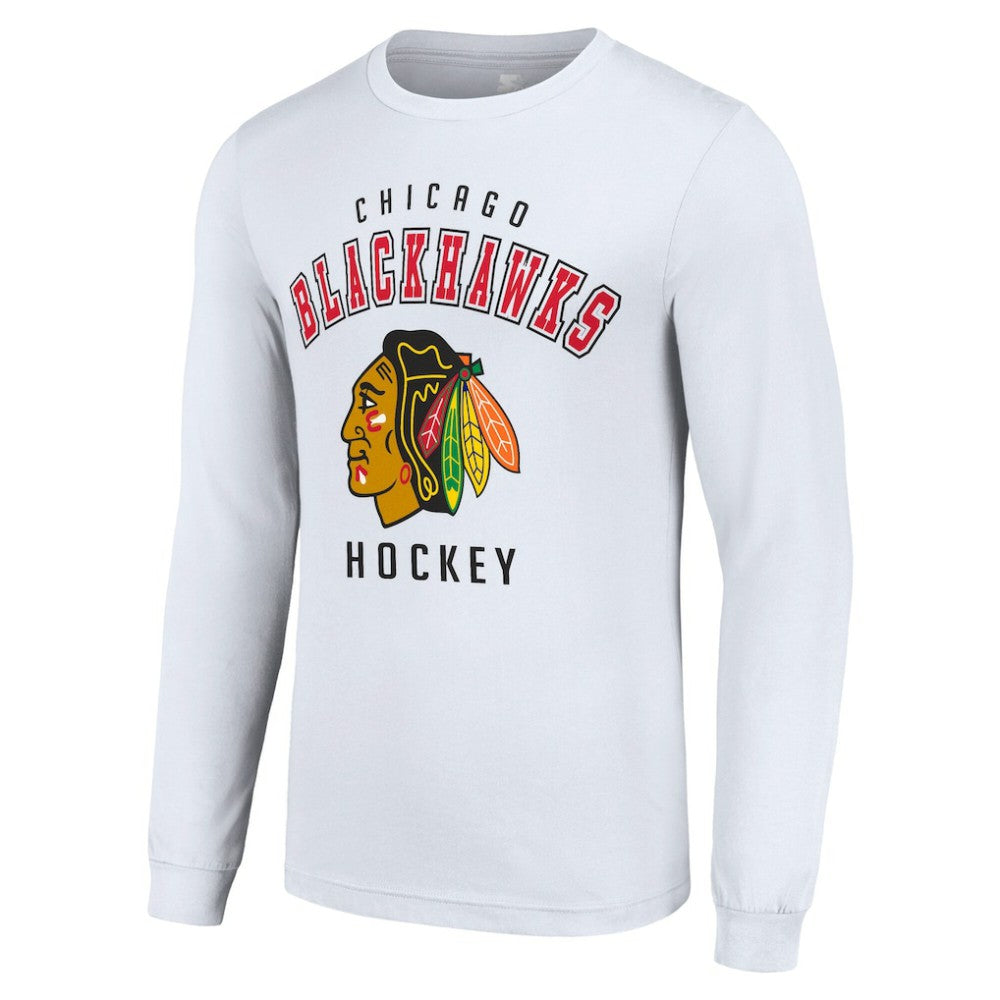 Chicago Blackhawks Starter Logo Long Sleeve T-Shirt On Sale