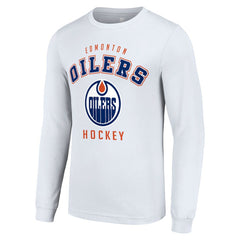 Edmonton Oilers Starter Logo Long Sleeve T-Shirt Sale