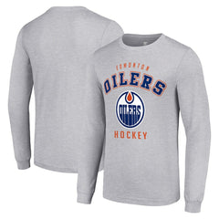 Edmonton Oilers Starter Logo Long Sleeve T-Shirt Outlet