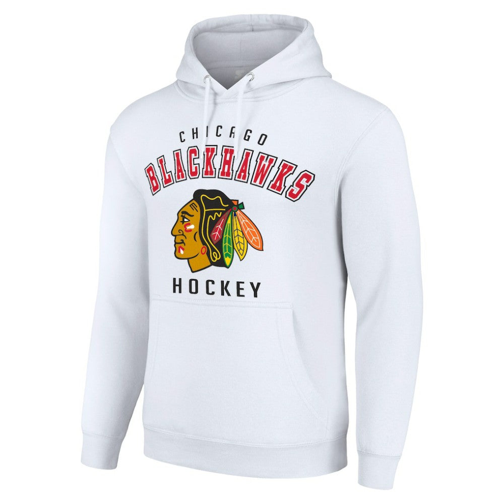 Chicago Blackhawks Starter Logo Pullover Hoodie Outlet