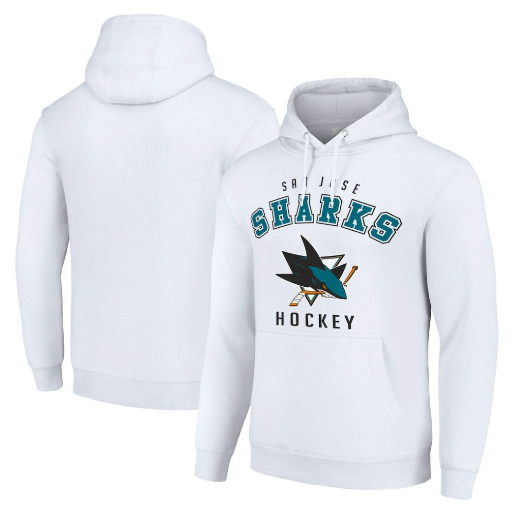 San Jose Sharks Starter Logo Pullover Hoodie Discount