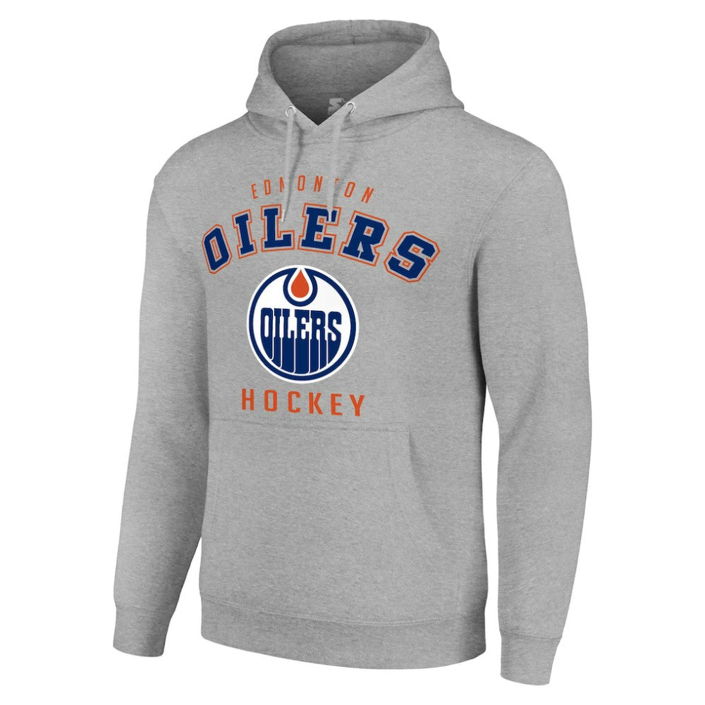 Edmonton Oilers Starter Logo Pullover Hoodie Outlet
