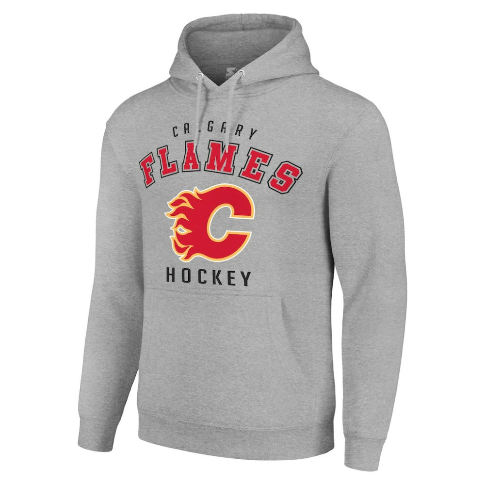 Calgary Flames Starter Logo Pullover Hoodie Sale