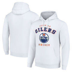 Edmonton Oilers Starter Logo Pullover Hoodie Discount