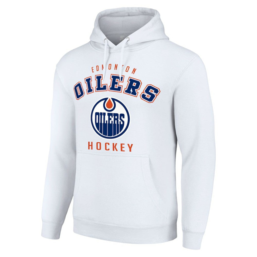 Edmonton Oilers Starter Logo Pullover Hoodie Discount