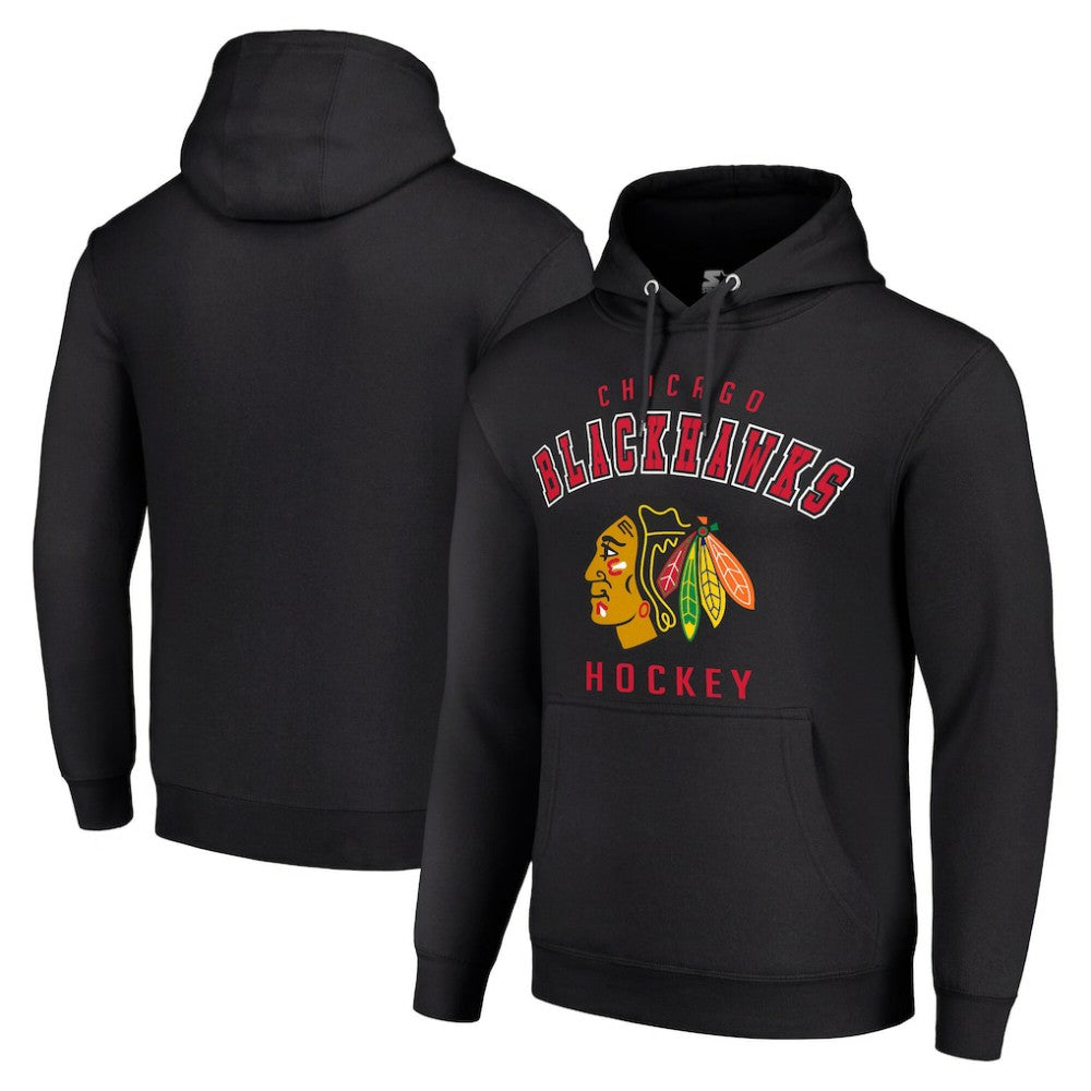 Chicago Blackhawks Starter Logo Pullover Hoodie Sale