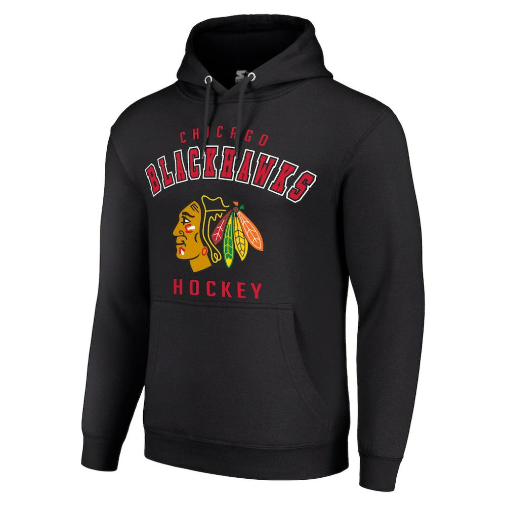 Chicago Blackhawks Starter Logo Pullover Hoodie Sale