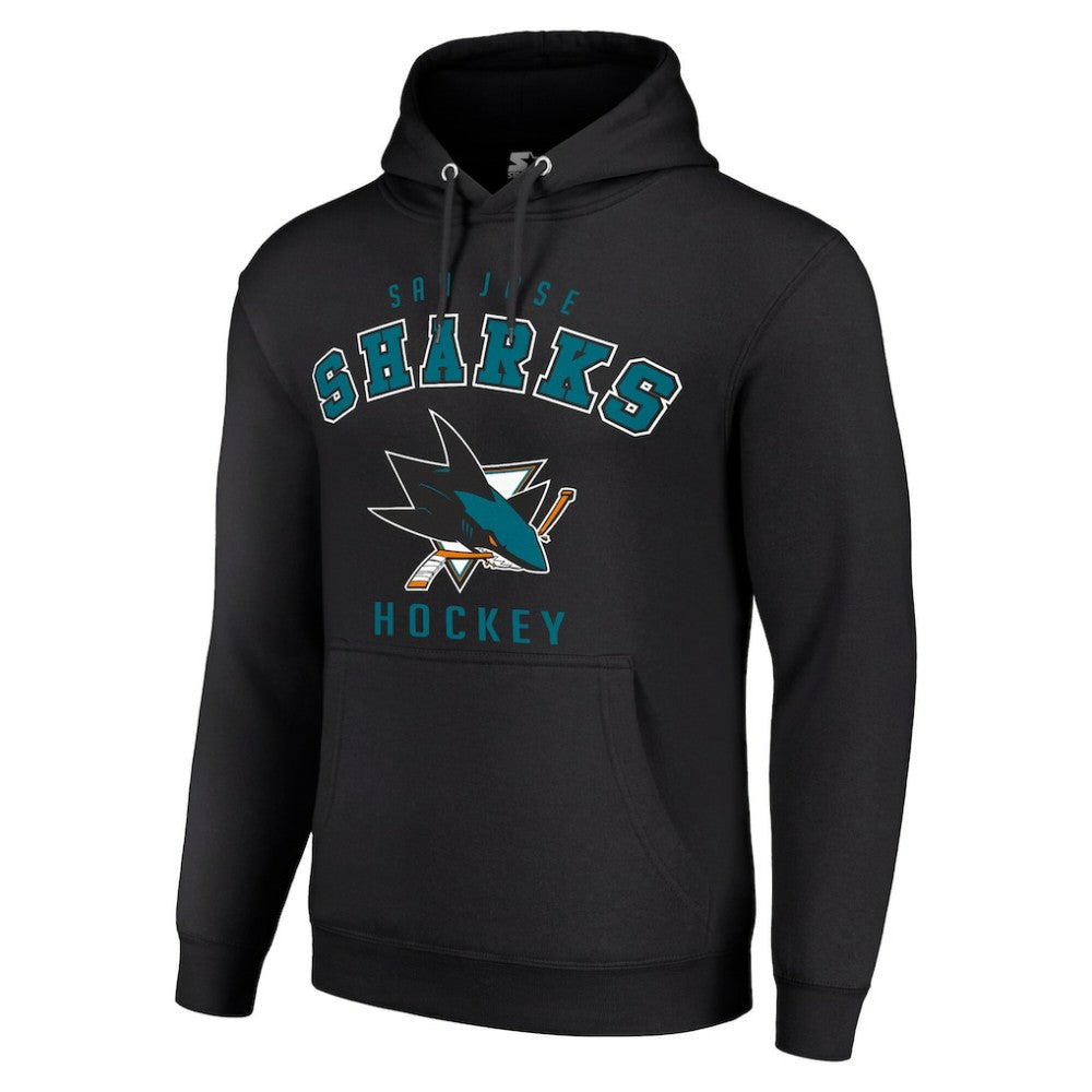 San Jose Sharks Starter Logo Pullover Hoodie Outlet