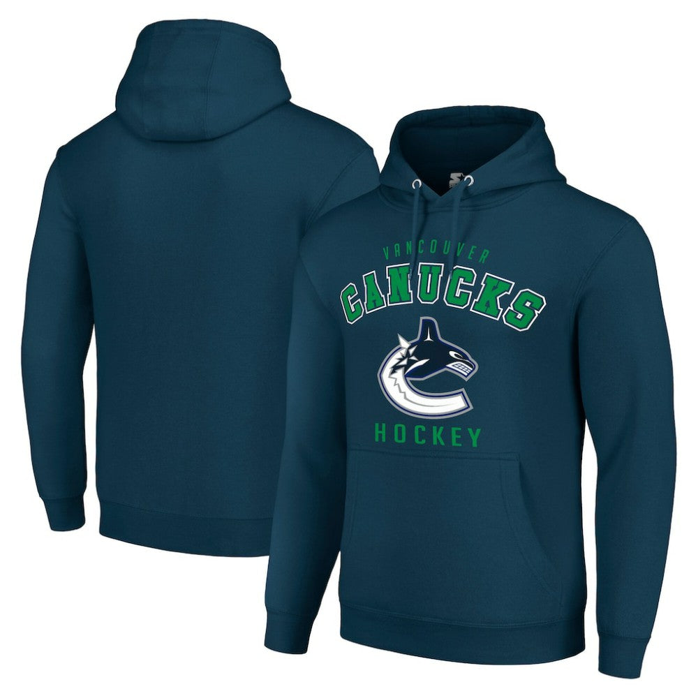 Vancouver Canucks Starter Logo Pullover Hoodie For Sale