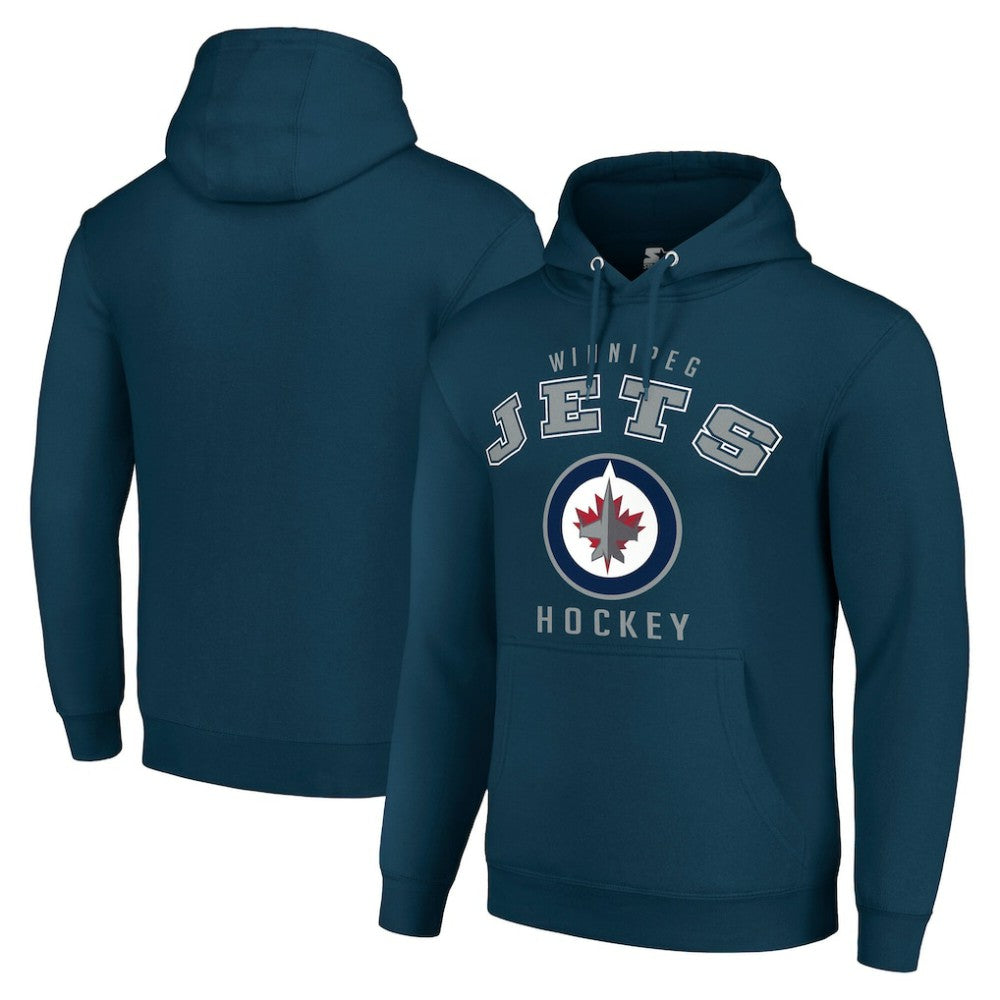 Winnipeg Jets Starter Logo Pullover Hoodie Outlet