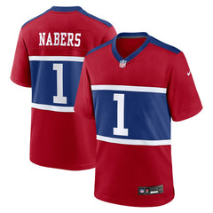 New York Giants Nike Malik Nabers  Alternate Game Jersey