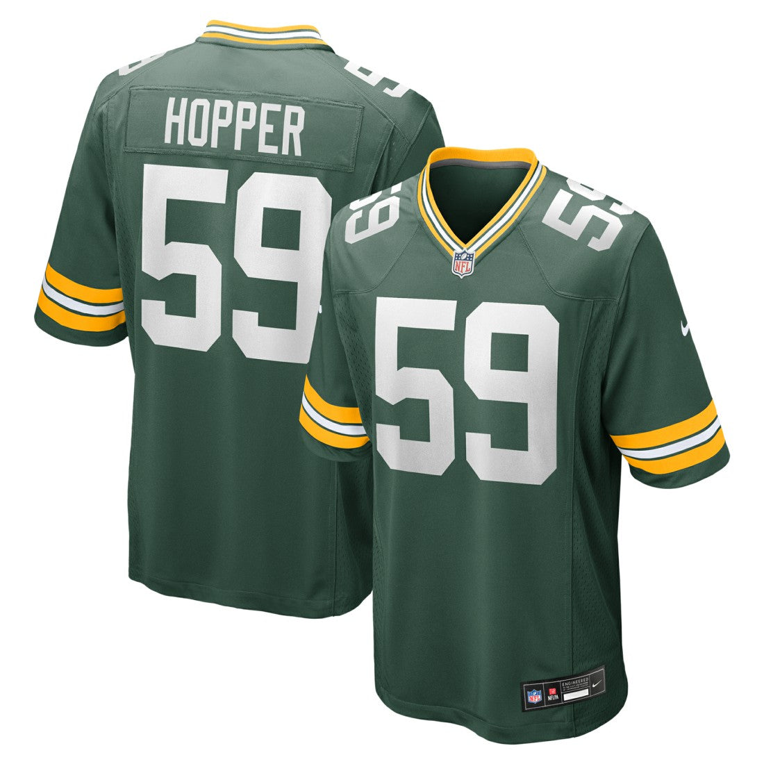 Green Bay Packers Nike Ty'Ron Hopper  Game Jersey