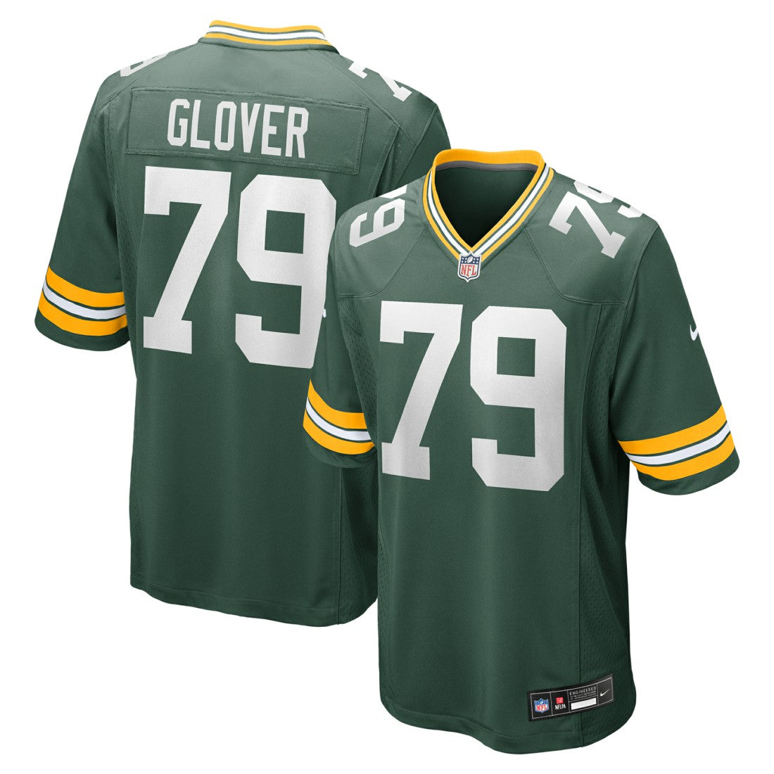 Green Bay Packers Nike Travis Glover  Game Jersey