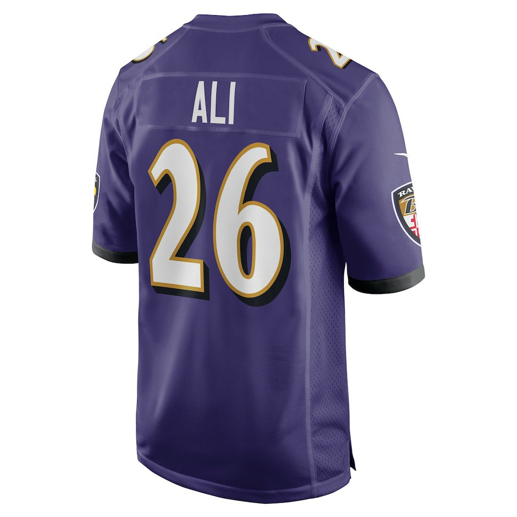 Baltimore Ravens Nike Rasheen Ali  Team Game Jersey