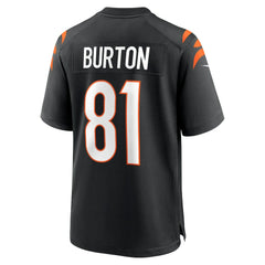 Cincinnati Bengals Nike Jermaine Burton  Game Jersey