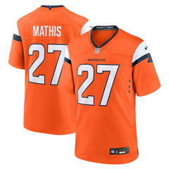 Denver Broncos Nike Damarri Mathis  Team Game Jersey
