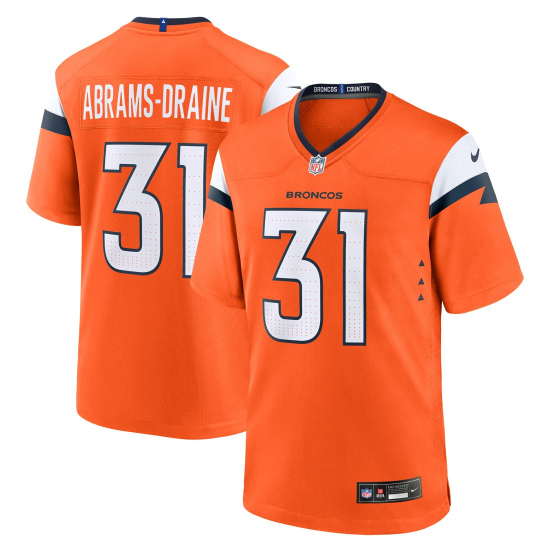Denver Broncos Nike Kris Abrams-Draine  Team Game Jersey