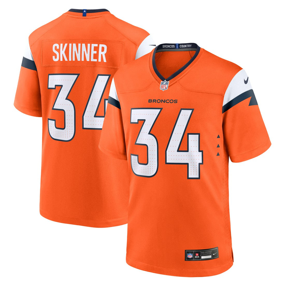 Denver Broncos Nike JL Skinner  Team Game Jersey
