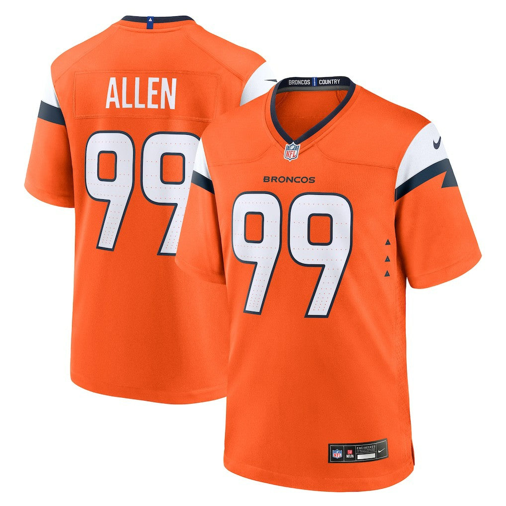 Denver Broncos Nike Zach Allen  Team Game Jersey