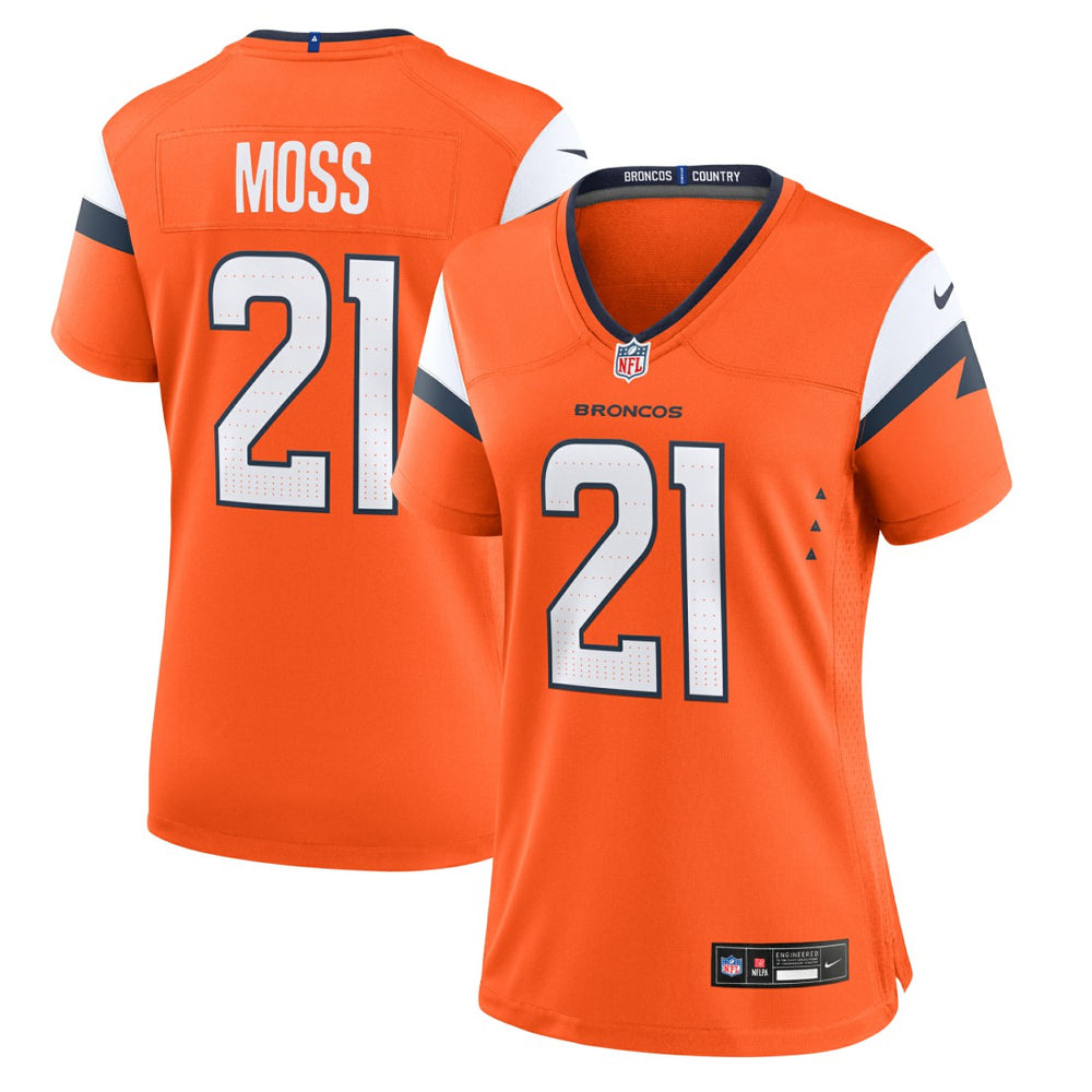 Denver Broncos Nike Riley Moss  Women's Team Game Jersey