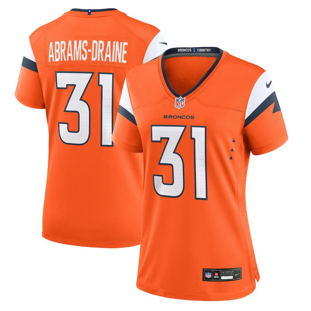 Denver Broncos Nike Kris Abrams-Draine  Women's Team Game Jersey