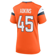 Denver Broncos Nike Nate Adkins  Women's Team Game Jersey