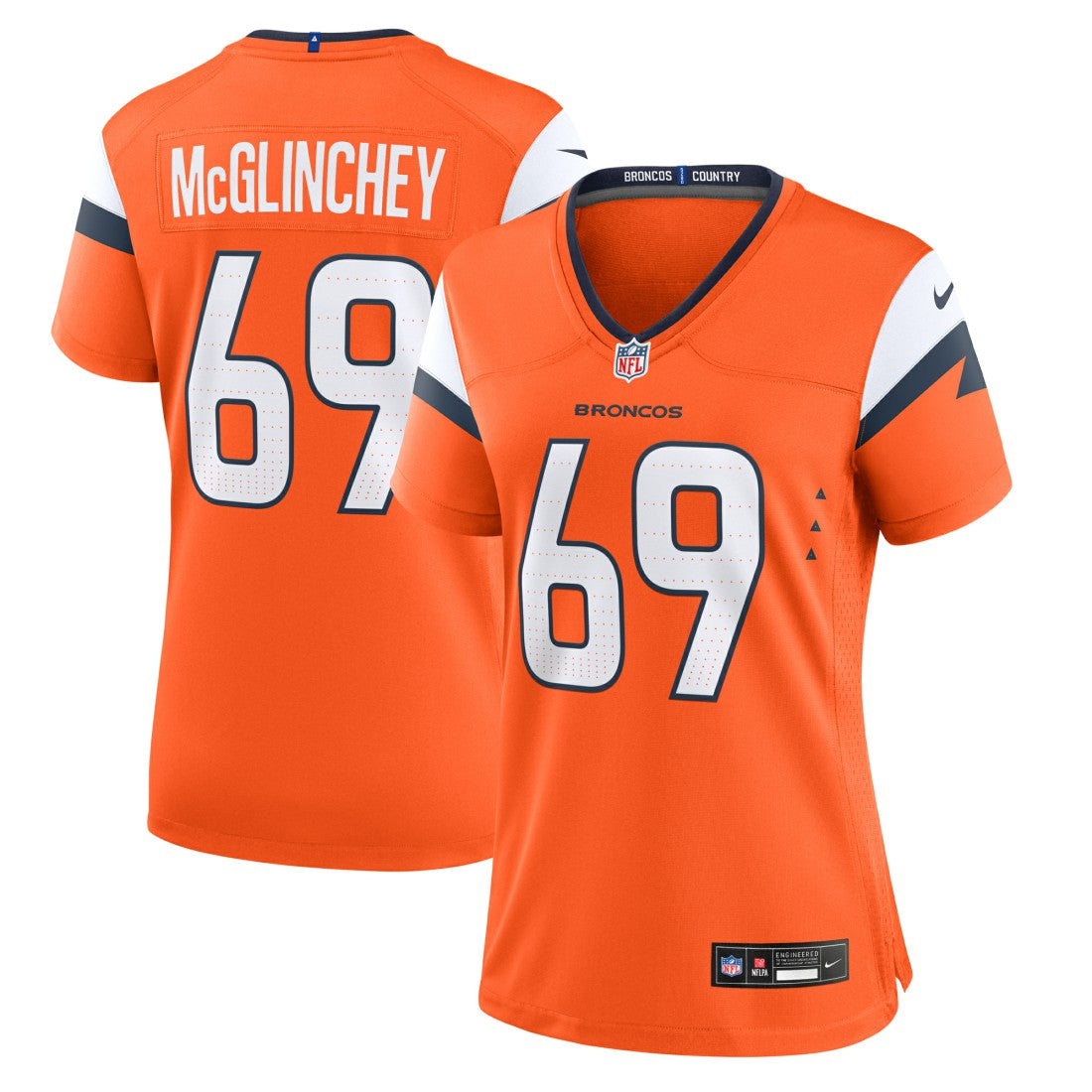 Denver Broncos Nike Mike McGlinchey  Women's Team Game Jersey