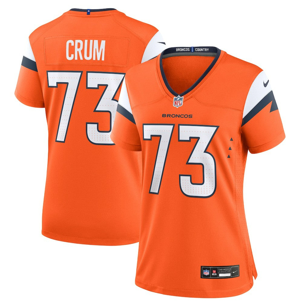 Denver Broncos Nike Frank Crum  Women's Team Game Jersey