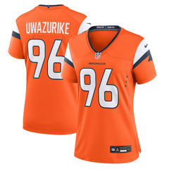 Denver Broncos Nike Eyioma Uwazurike  Women's Team Game Jersey