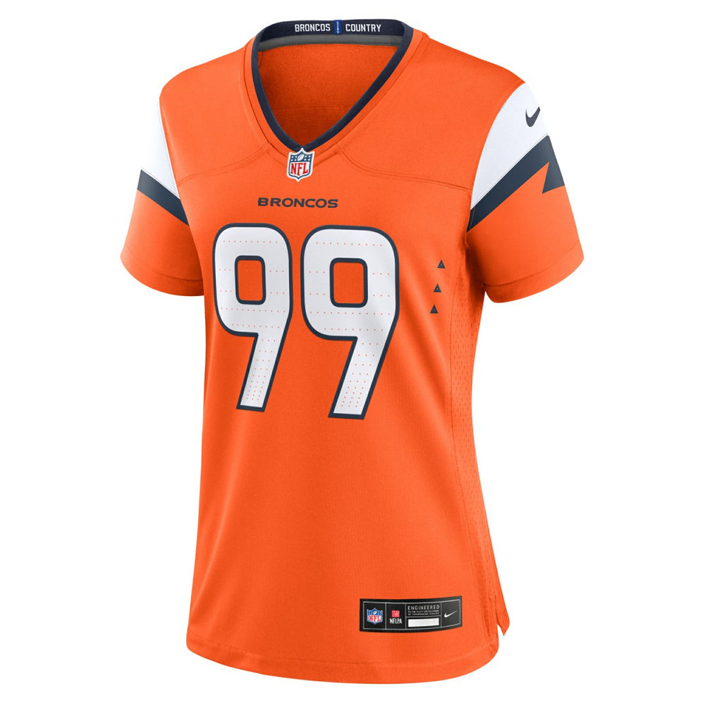 Denver Broncos Nike Zach Allen  Women's Team Game Jersey