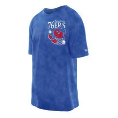 Philadelphia 76ers Old School Sport Enzyme Wash Oversized T-Shirt Discount