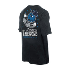 Minnesota Timberwolves Old School Sport Enzyme Wash Oversized T-Shirt New
