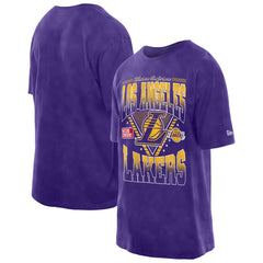 Los Angeles Lakers Old School Sport Vintage Wash T-Shirt Discount