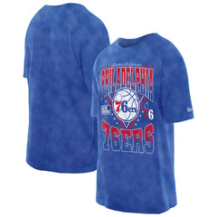 Philadelphia 76ers Boxy Old School Sport Vintage Wash T-Shirt On Sale