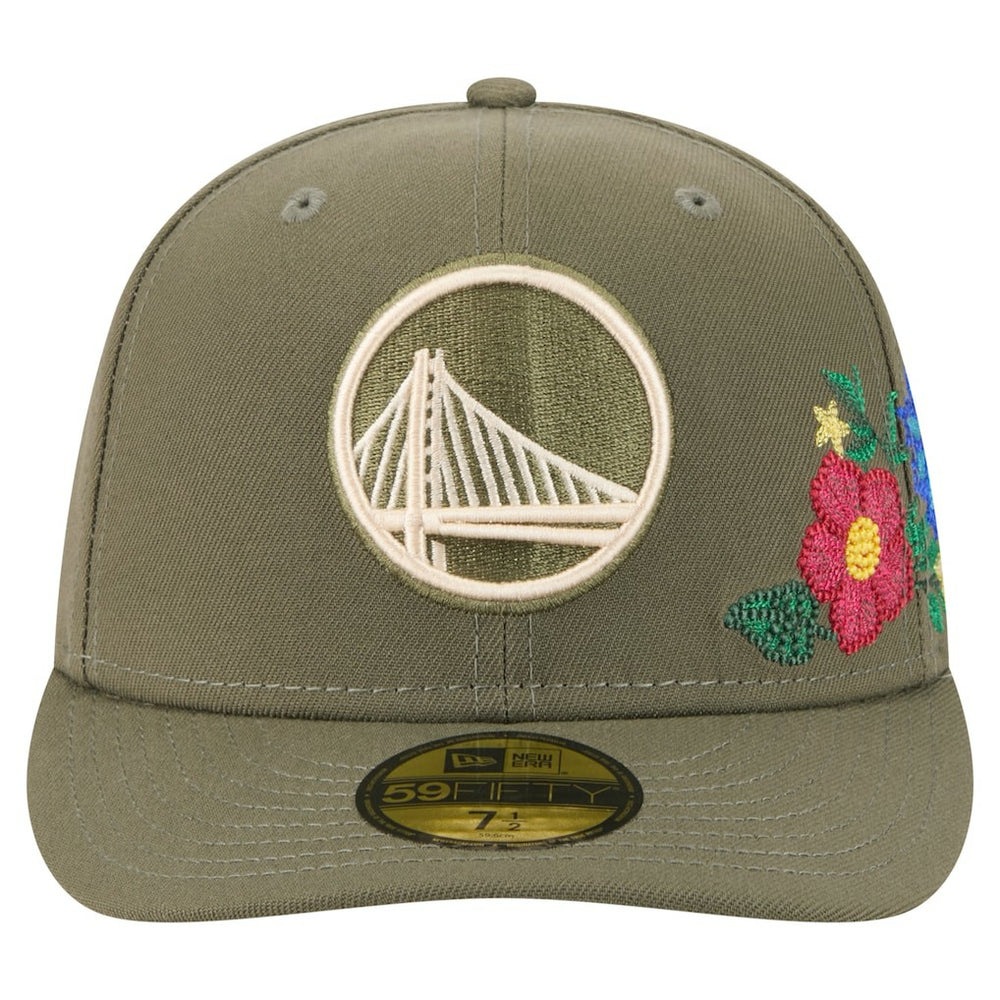 Golden State Warriors Tonal Florals 59FIFTY Fitted Hat sale Discount