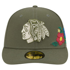 Chicago Blackhawks New Era Tonal Florals 59FIFTY Fitted Hat For Sale