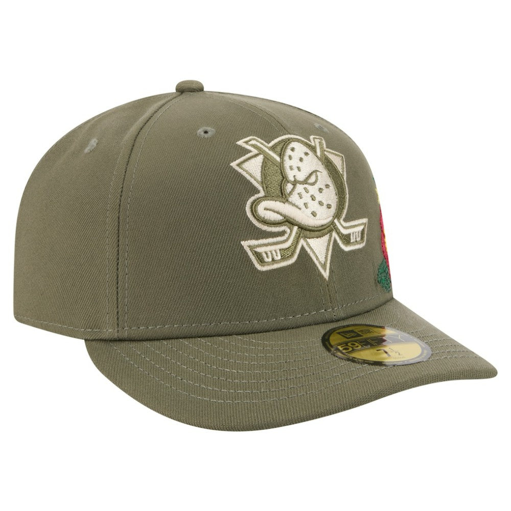 Anaheim Ducks New Era Tonal Florals 59FIFTY Fitted Hat Outlet
