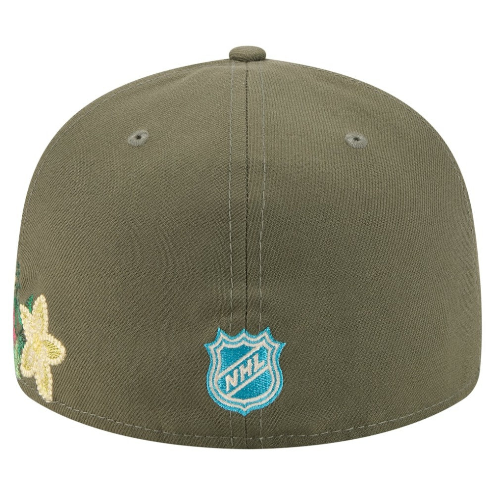 Anaheim Ducks New Era Tonal Florals 59FIFTY Fitted Hat Outlet