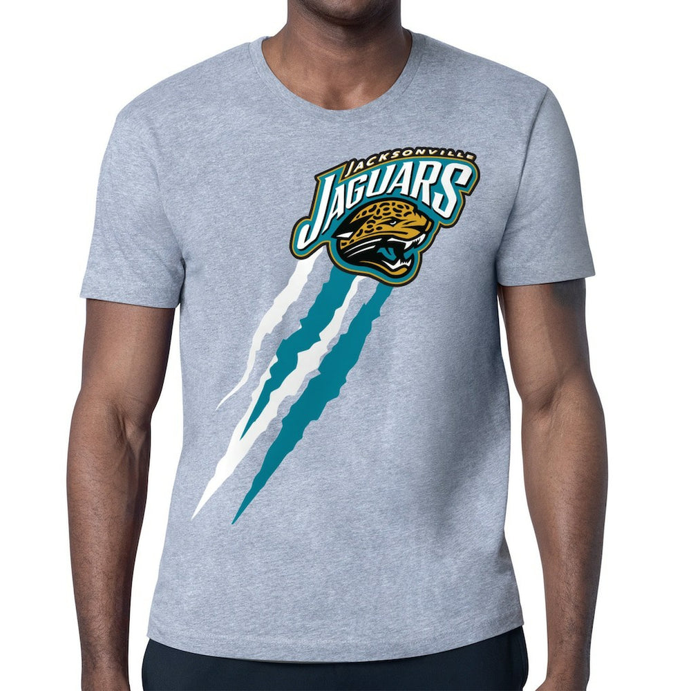 Jacksonville Jaguars  Starter Retro Team Logo Color Scratch T-Shirt