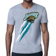 Jacksonville Jaguars  Starter Retro Team Logo Color Scratch T-Shirt