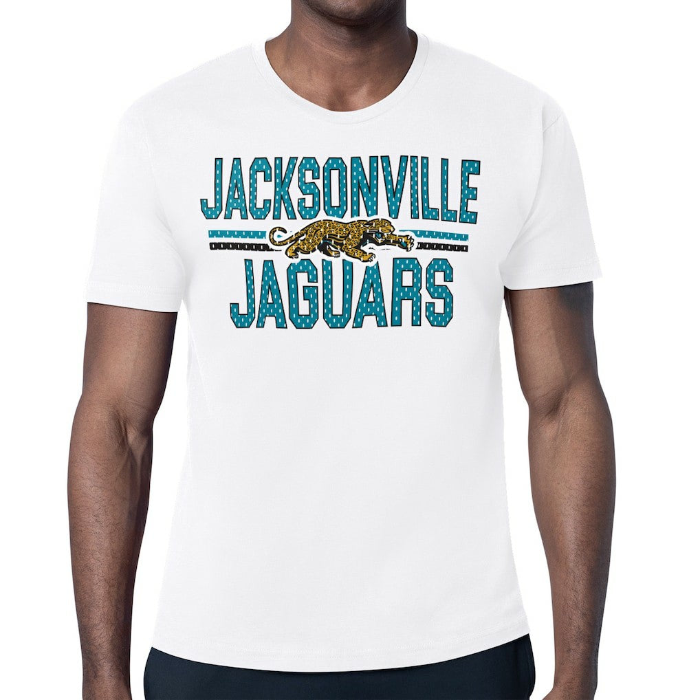 Jacksonville Jaguars  Starter Mesh Look Retro Team Logo T-Shirt